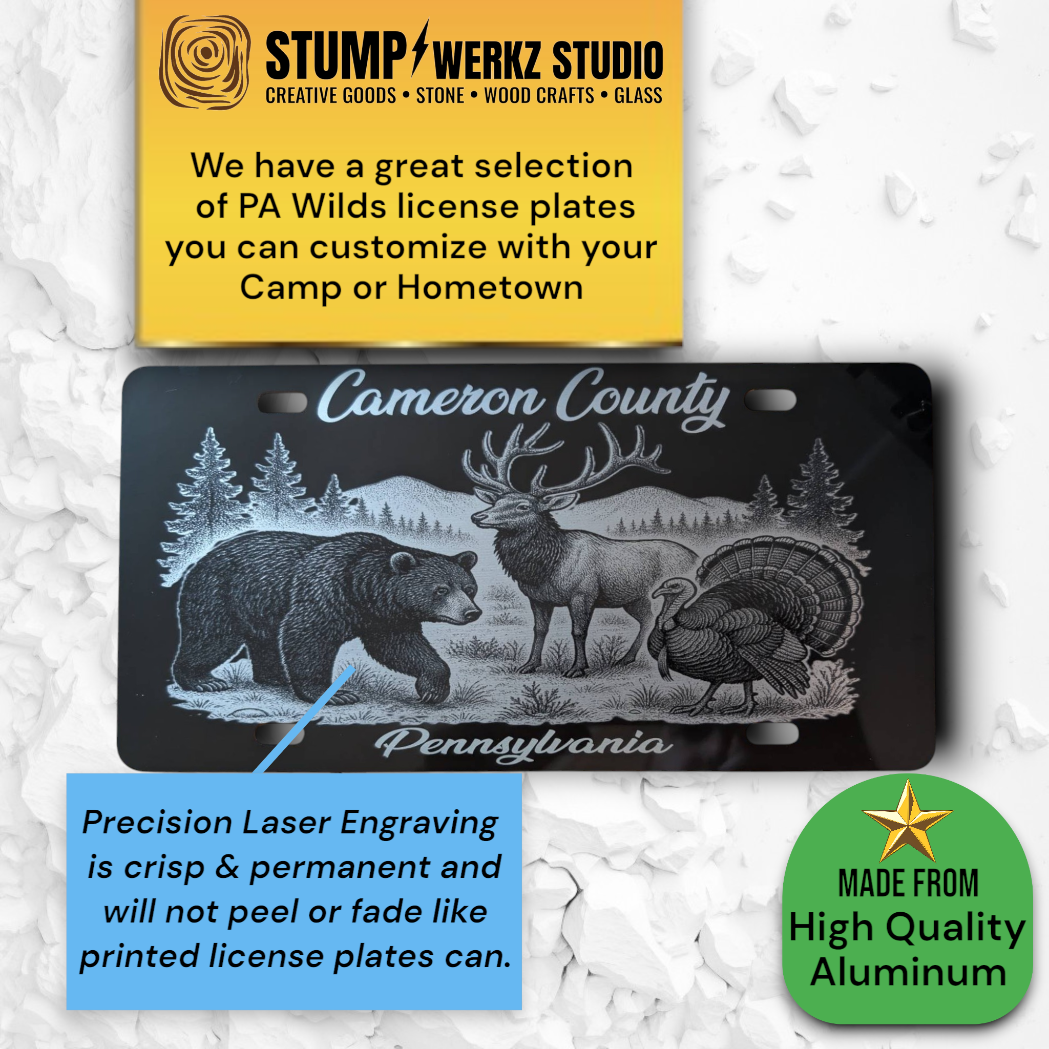 PA Wilds License Plate 